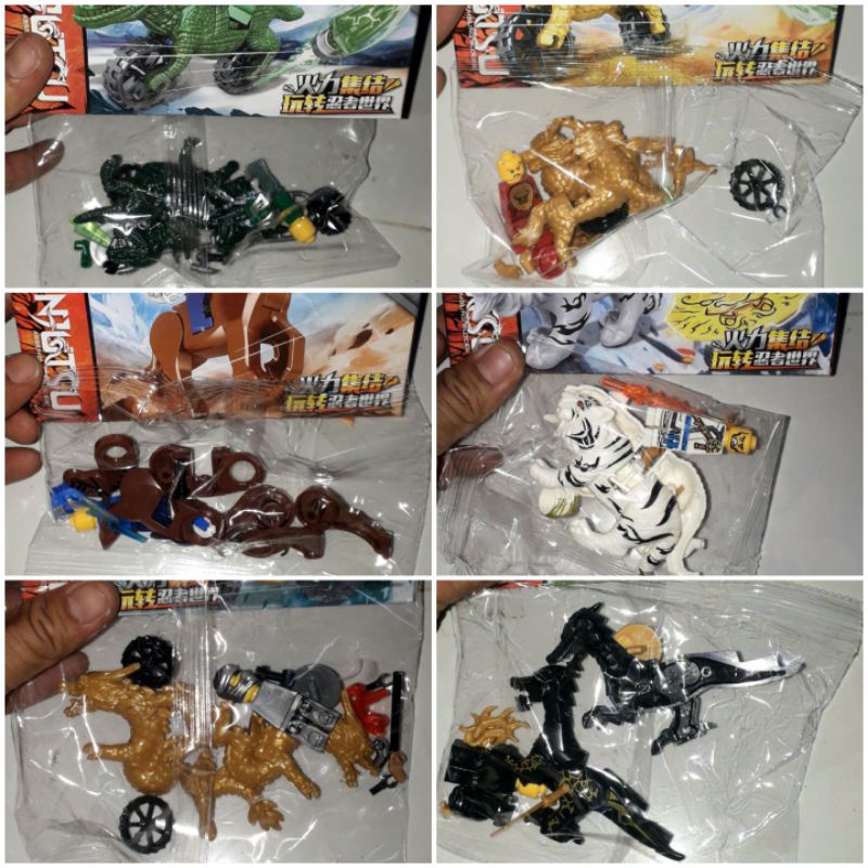 Lắp ráp 1 hộp Ninjago Cưỡi Linh thú 99792 có nhiều chi tiết