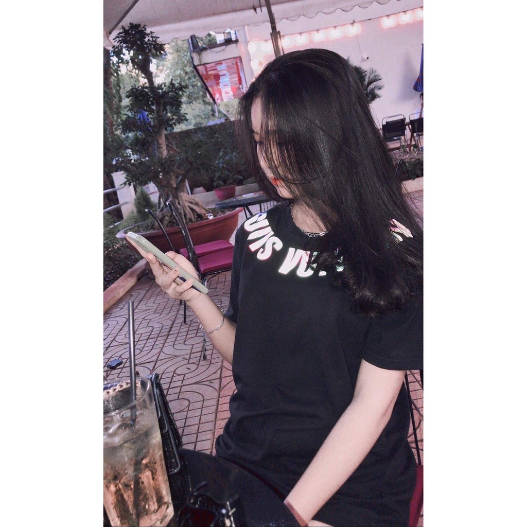 Áo thun nam nữ phản quang Chữ Luôn Vui Tươi tay lỡ dáng unisex form rộng, áo phông nam nữ oversize streetwear hot trend | BigBuy360 - bigbuy360.vn