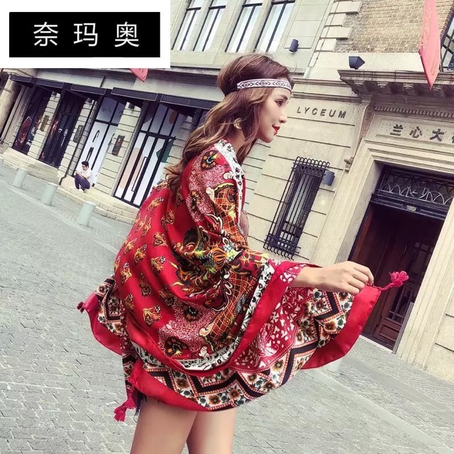 Khăn choàng bohemian - Khăn choàng đi biển