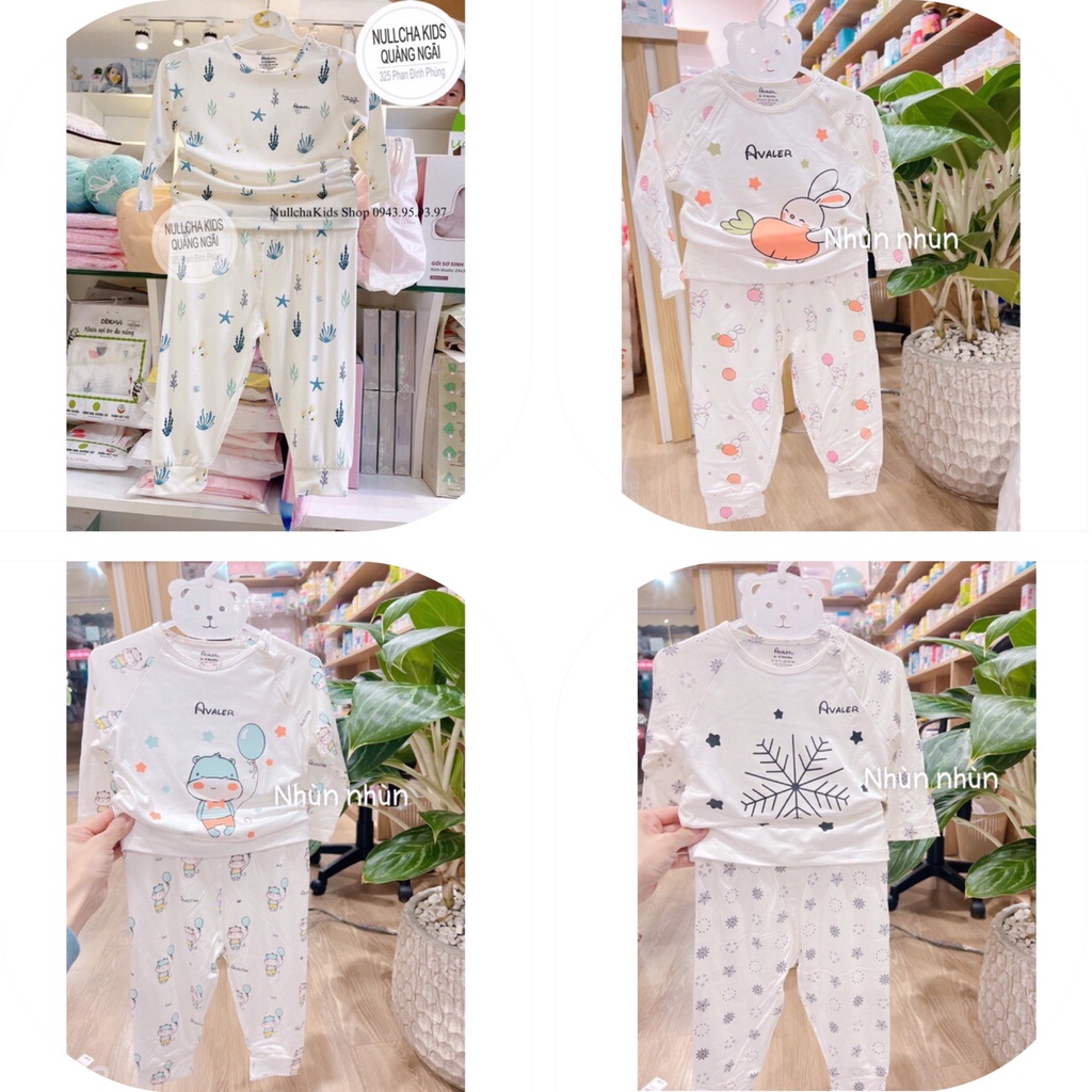 AVALER bộ dài tay bamboo cho bé trai, bé gái chính hãng Avaler Việt Nam
