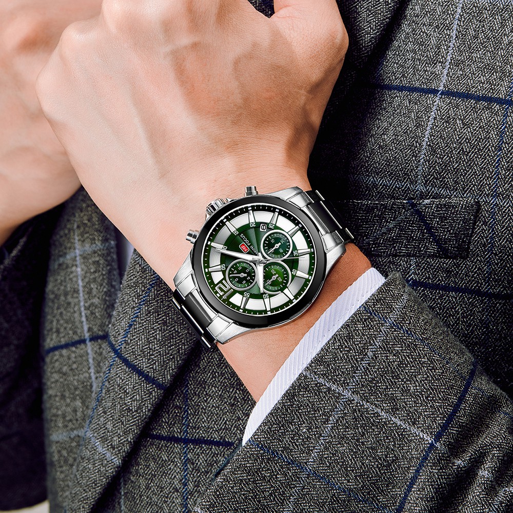 Mini FOCUS Đồng Hồ Đeo Tay Bằng Thép Không Gỉ Chống Thấm Nước Đa Năng Dành Cho Nam