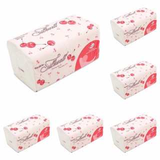 Combo 6 gói giấy rút lụa Silkwell 280 tờ x 2 lớp