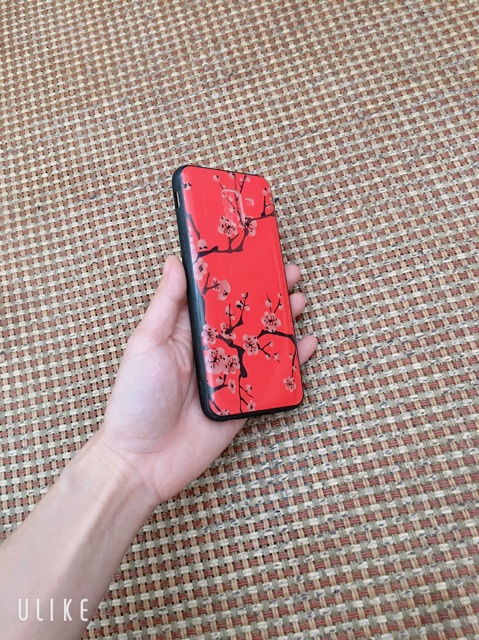 Ốp lưng sam sung J6 (2018) bóng xà cừ hoa đào