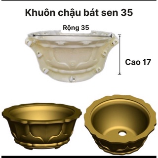 Khuôn đúc chậu bát sen 35