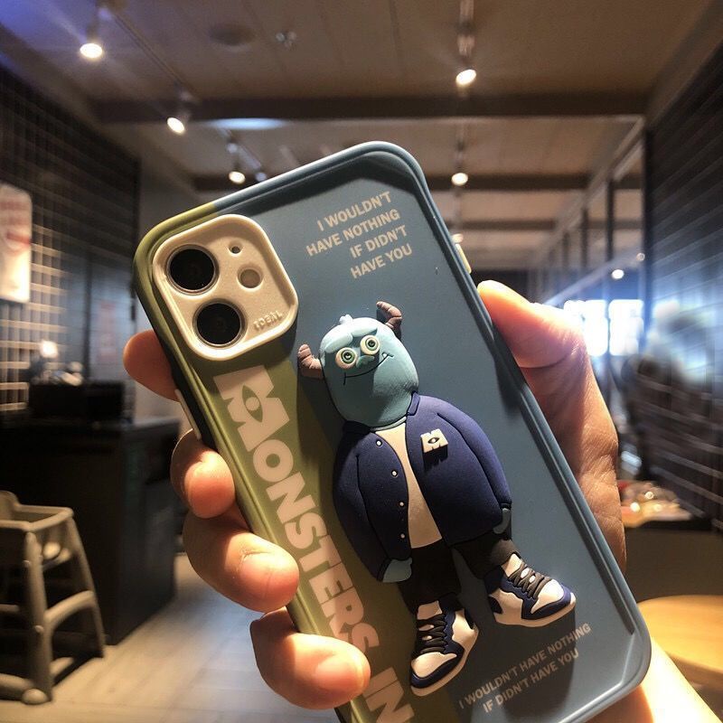 Ốp Điện Thoại Silicon Keo Mềm Hình Hoạt Họa 3D Chống Rơi Cho IPhone 7 8Plus XR 11 12 promax