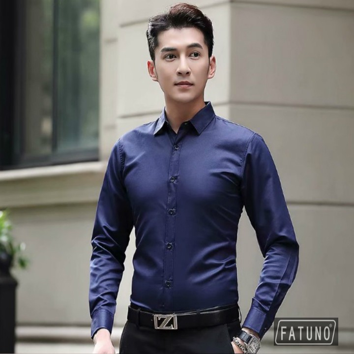 [Mã FAMAYMA2 giảm 10K đơn 50K] Sơ mi dài tay dáng Hàn Quốc màu hồng phấn | BigBuy360 - bigbuy360.vn