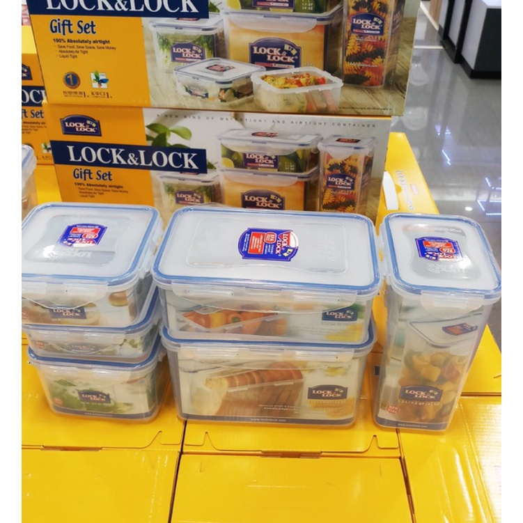 Bộ hộp nhựa LOCK&LOCK 6 hộp đủ kích thước, đáp ứng mọi nhu cầu (CHÍNH HÃNG) | BigBuy360 - bigbuy360.vn