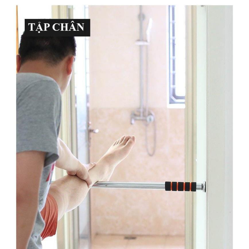 Xà Đơn Treo Tường Inox + Tặng Găng Tay Tập Xà (Chọn Kích Thước)