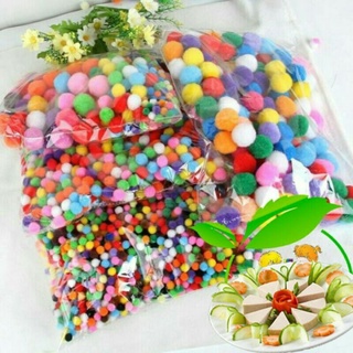 Quả bông pompom nhiều size(túi to)