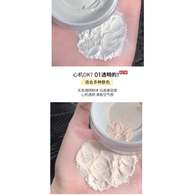 Phấn Phủ Bột Trang Điểm Siêu Mịn Trong Suốt Lâu Trôi Herorange