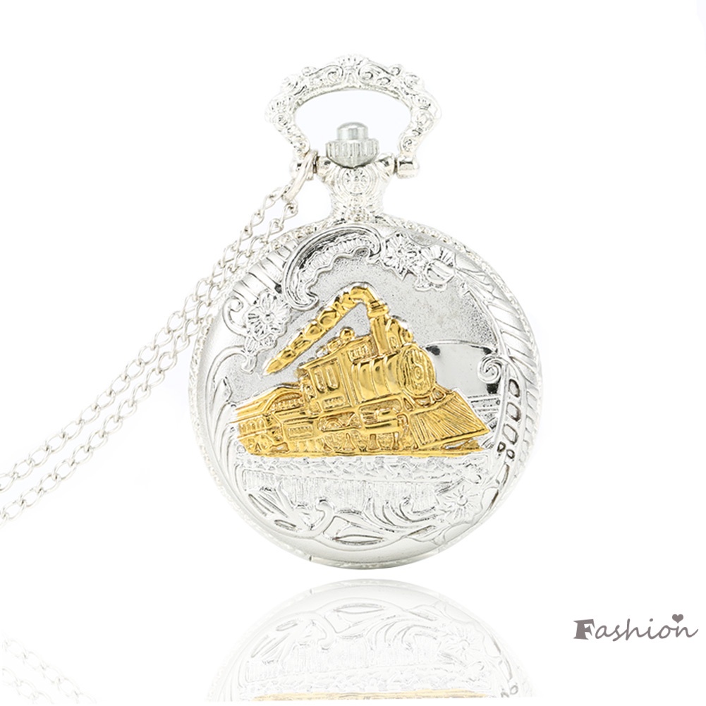 Đồng Hồ Bỏ Túi Hình Tàu Lửa Phong Cách Vintage