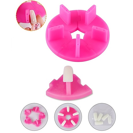 Đế sơn móng mẫu - kèm móng giả tập sơn, đế nhựa gắn móng mẫu Thiên Di Nail