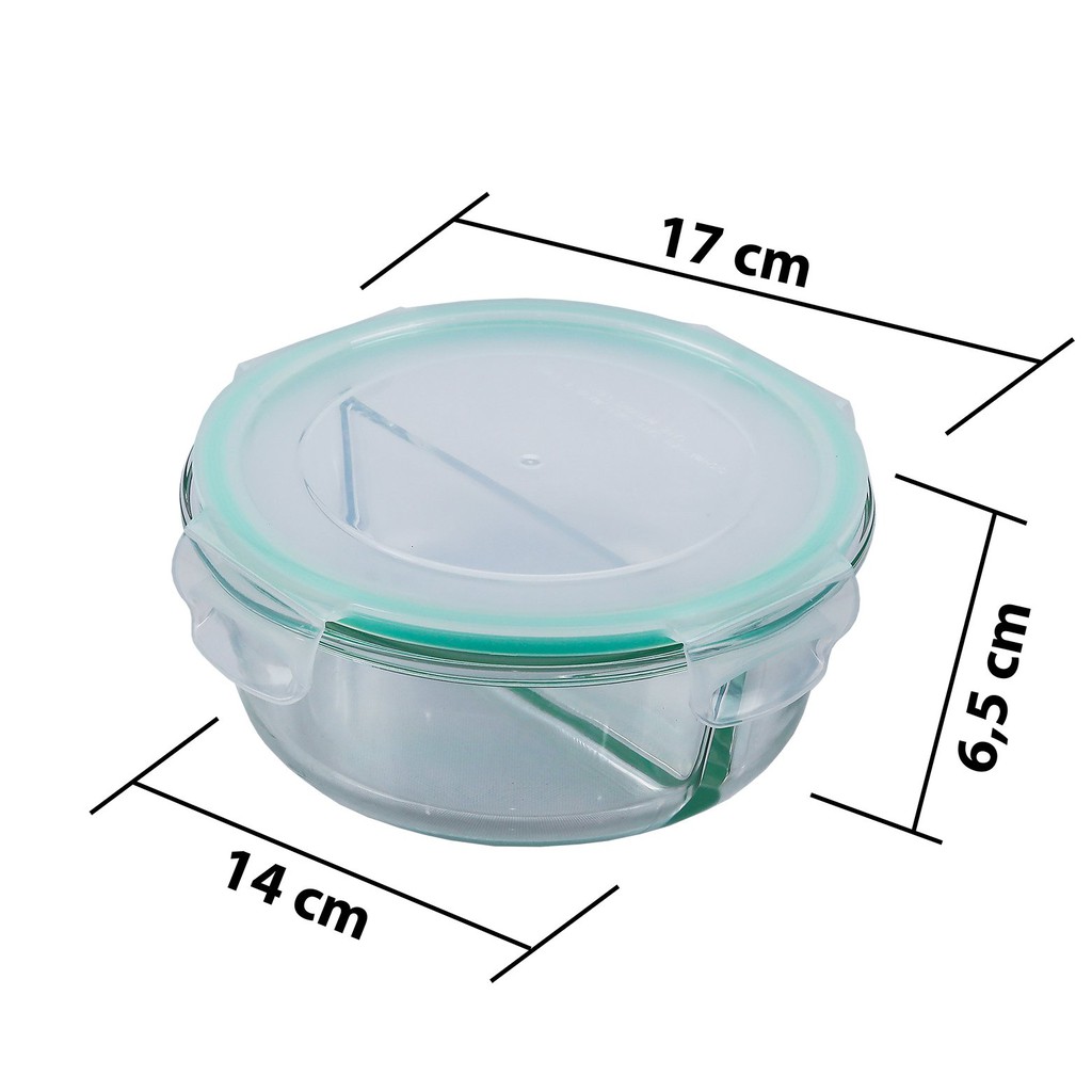 Hộp thủy tinh 3 ngăn riêng biệt LebenLang (Nhập khẩu Đức) | BigBuy360 - bigbuy360.vn