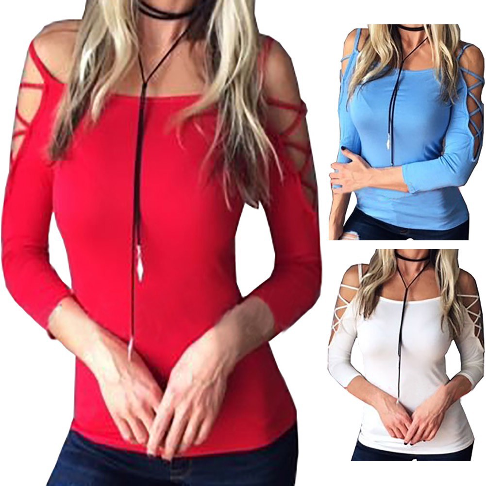 Áo dài tay phối dây đan chéo độc đáo