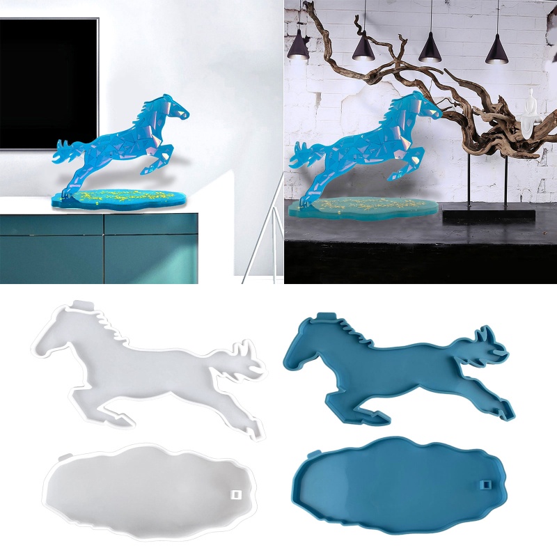 Khuôn Silicone Làm Trang Sức Hình Chú Ngựa Nhảy
