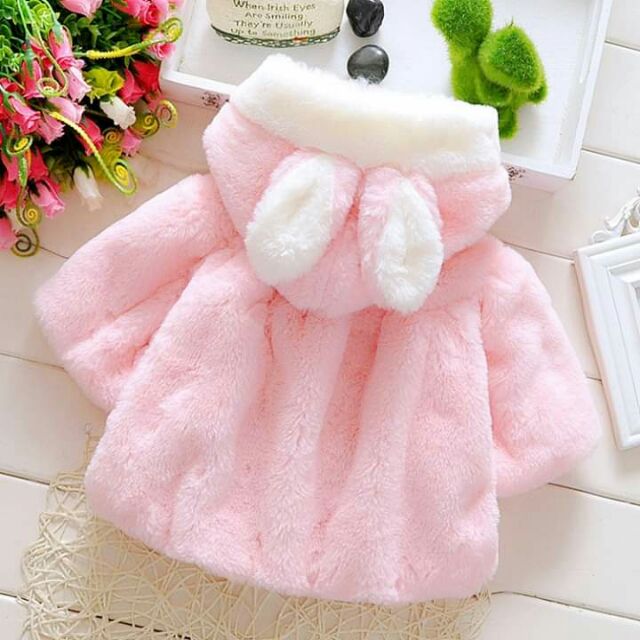 (Follow +10%) ÁO KHOÁC THỎ BÉ GÁI 10-15kg - Chi Chi Kids Shop