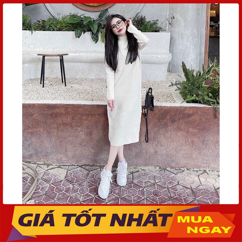 Váy Len Tăm Dáng Suông Hàng Quảng Châu M202
