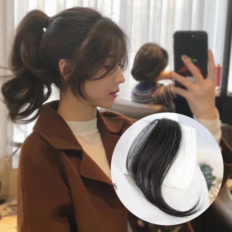 Bộ Tóc Giả Dài Thẳng Mái Ngang Nhuộm Màu Thời Trang Cho Nữ