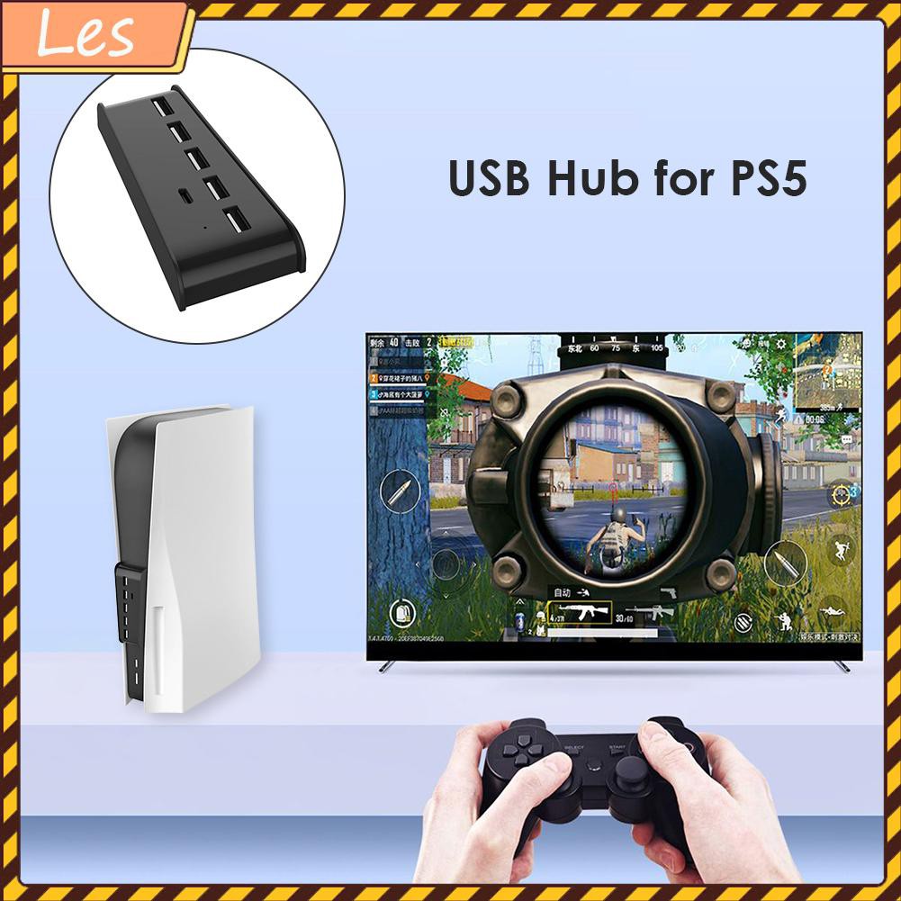 Bộ Chia Cổng Usb 5 Cổng A + 1 Usb C 6 Trong 1 Cho Ps5 Ps5