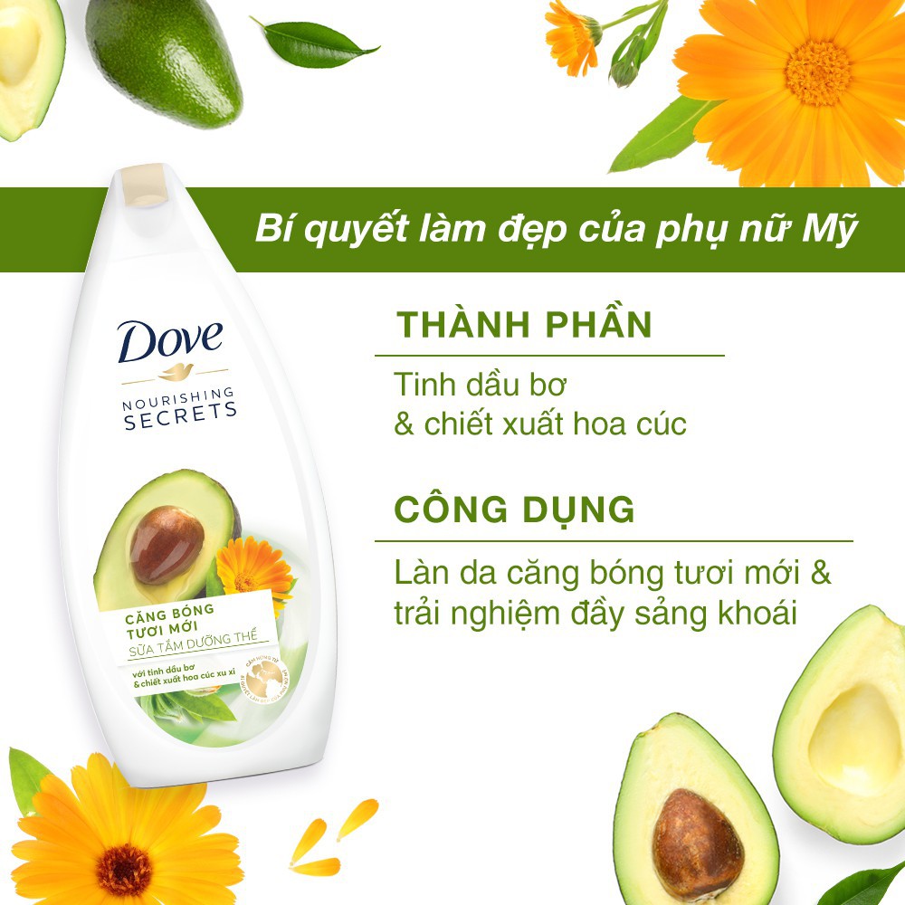 Combo 2 chai sữa tắm DOVE nhập khẩu từ Đức 500ml/chai