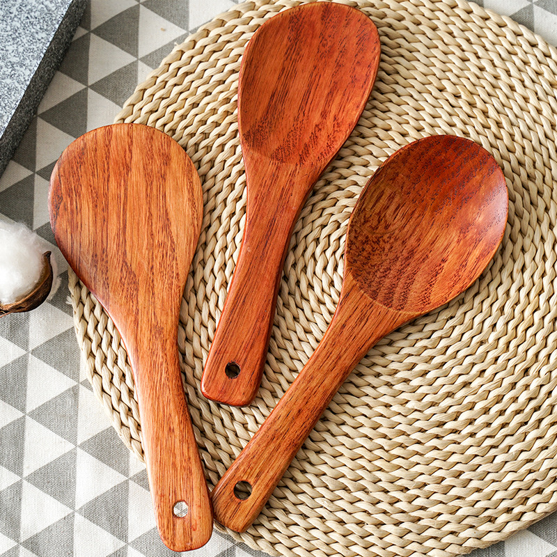 Muỗng Gỗ Chống Bỏng Tiện Dụng Cho Nhà Hàng