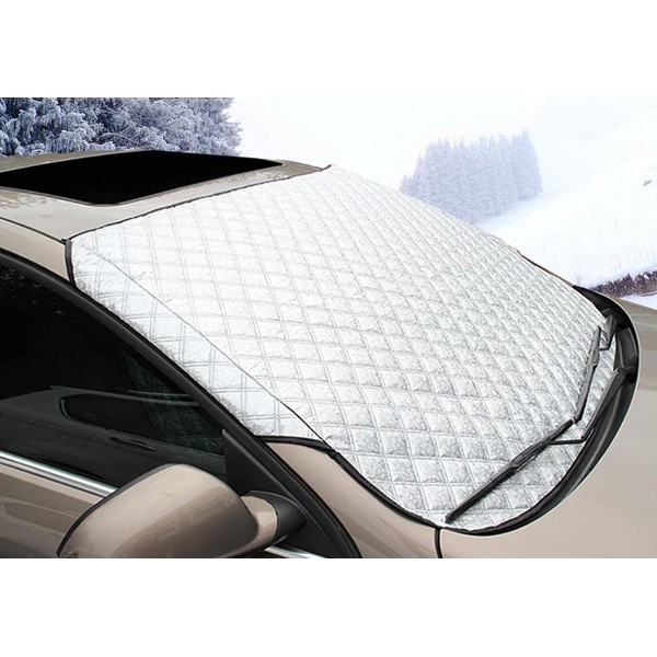 Tấm bạt che nắng cửa kính xe hơi chống bụi gọn nhẹ gấp mở dễ dàng chất liệu giấy nhôm cách nhiệt trước mọi thời tiết