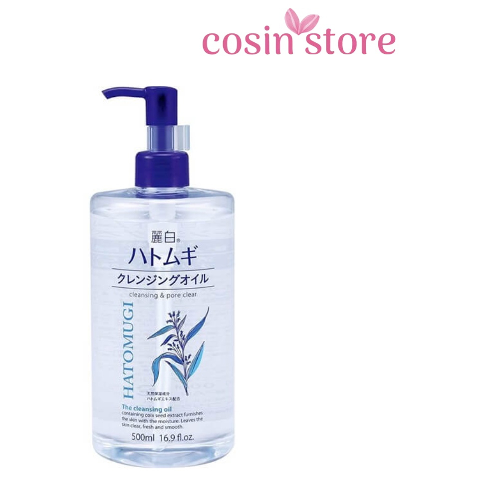 Dầu Tẩy Trang Ý Dĩ Reihaku Hatomugi The Cleansing Oil của Nhật 500ml Cleansing Pore Clear Cosin Store