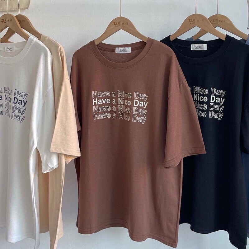 Áo phông Have a nice day form rộng 2T UNISEX P2 | BigBuy360 - bigbuy360.vn