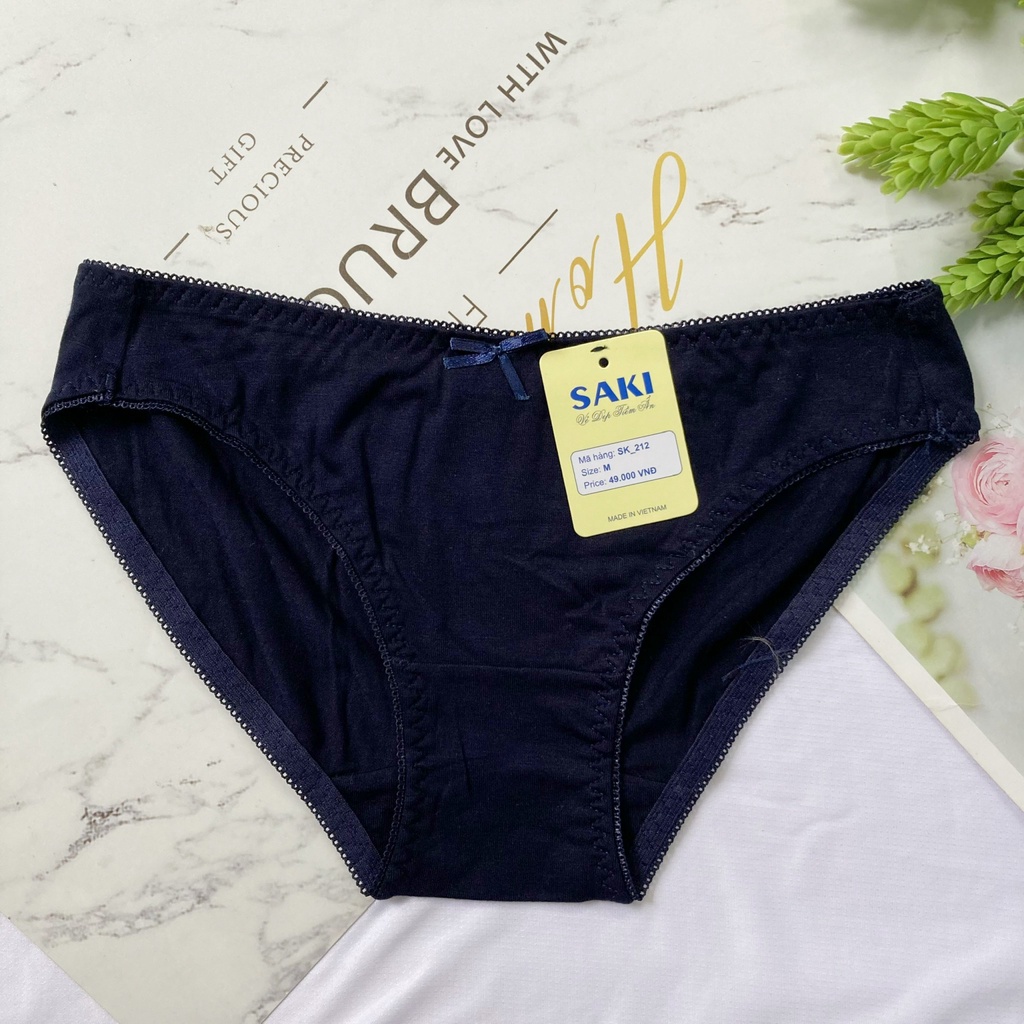 Quần lót nữ thun cotton saki màu trơn - QL212