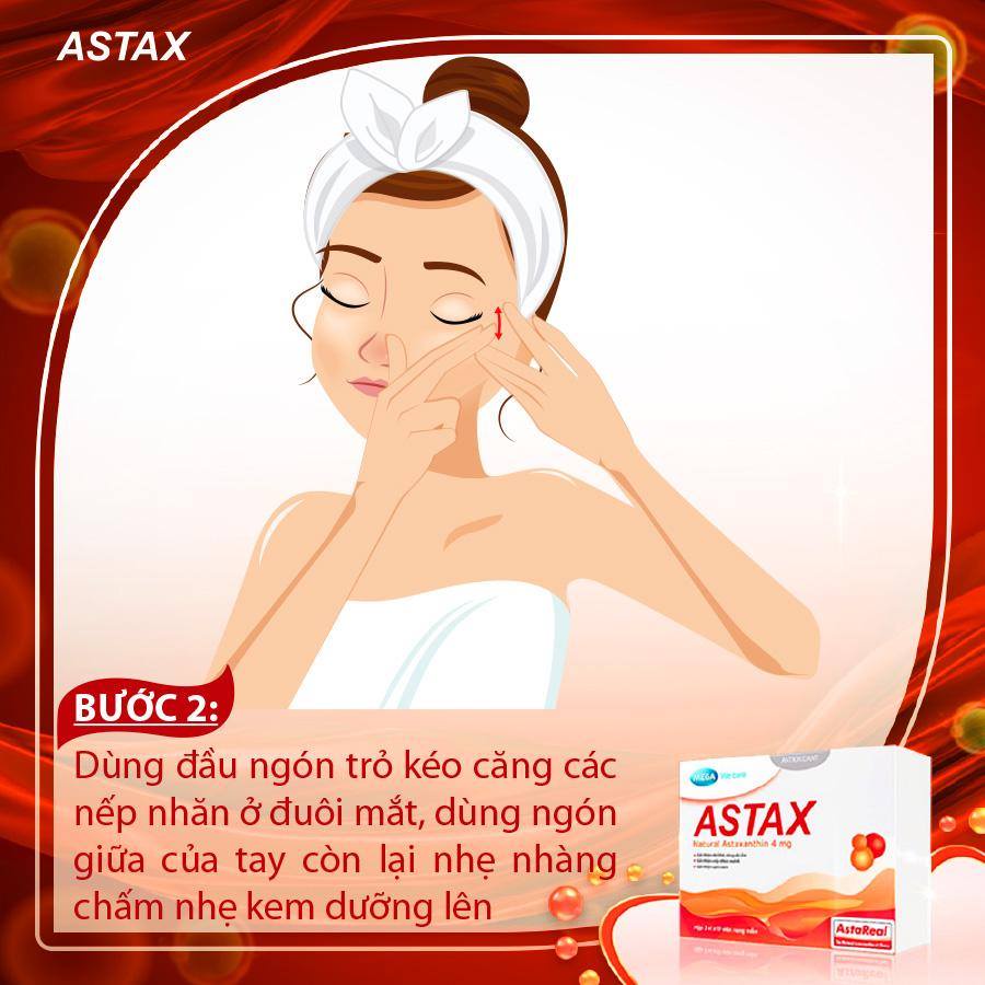 Viên uống trắng da, mờ sạm nám, tăng độ ẩm, mờ nếp nhăn - Astaxanthin - ASTAX Mega We Care (30 viên)