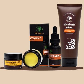 BỘ MẶT CƠ BẢN CHO MẸ BẦU VÀ SAU SINH (1 SRM, 1 Serum, 1 Kem nghệ tươi)