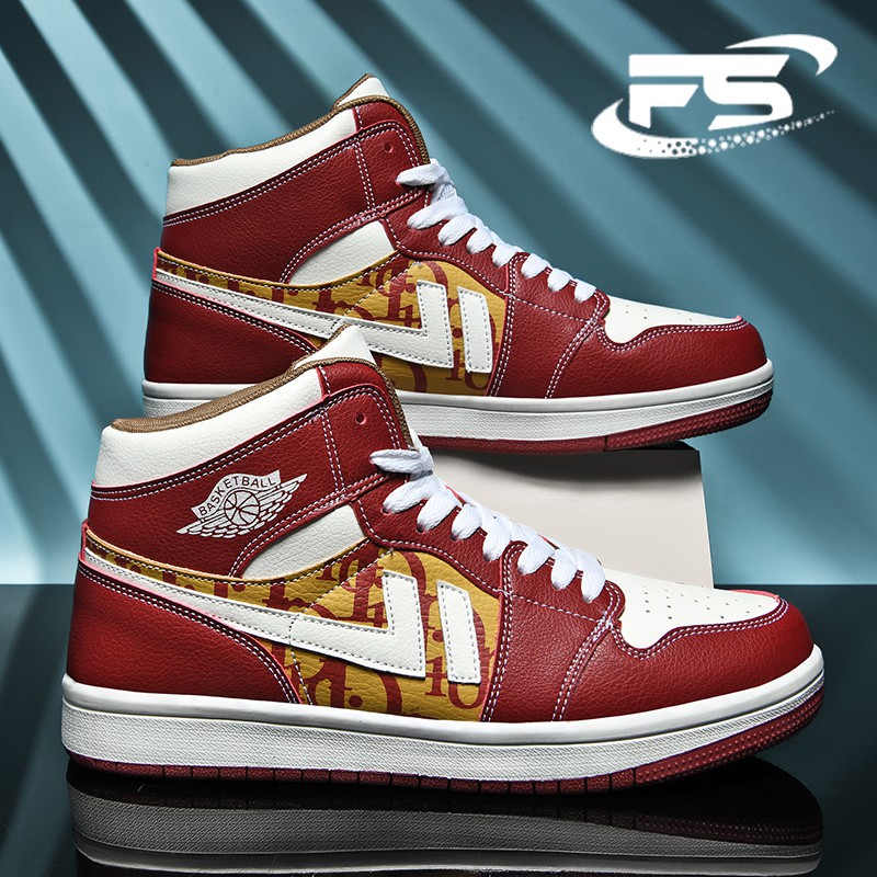 Giày Thể Thao Cổ Cao Chất Liệu Da Size 35-47 Thời Trang Cho Nam | BigBuy360 - bigbuy360.vn