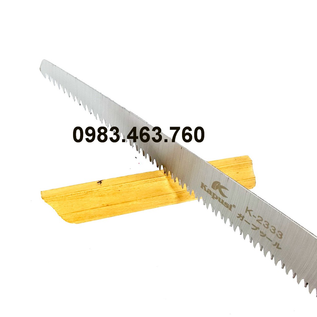 CƯA GỖ CẦM TAY DẠNG THẲNG LƯỠI TRẮNG KAPUSI DÀI 350MM