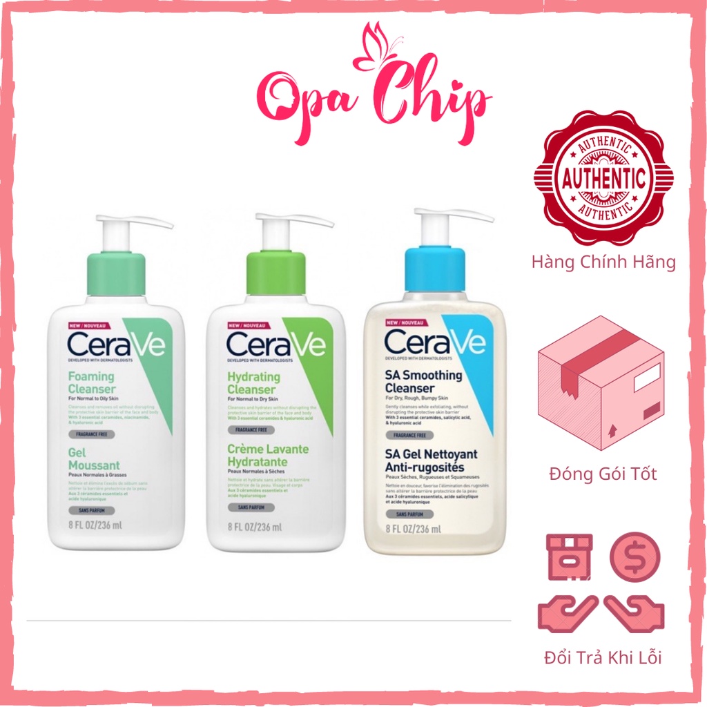 (Bản Pháp) Sữa rửa mặt CeraVe