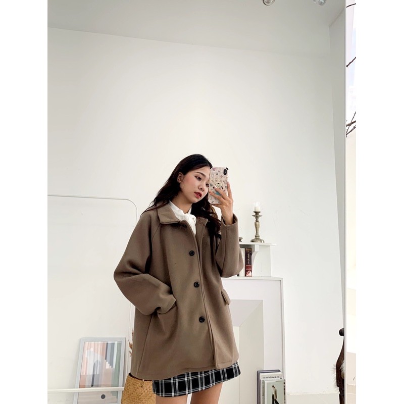 Áo khoác dạ Ulzzang-Áo khoác phong cách Hàn Quốc | BigBuy360 - bigbuy360.vn