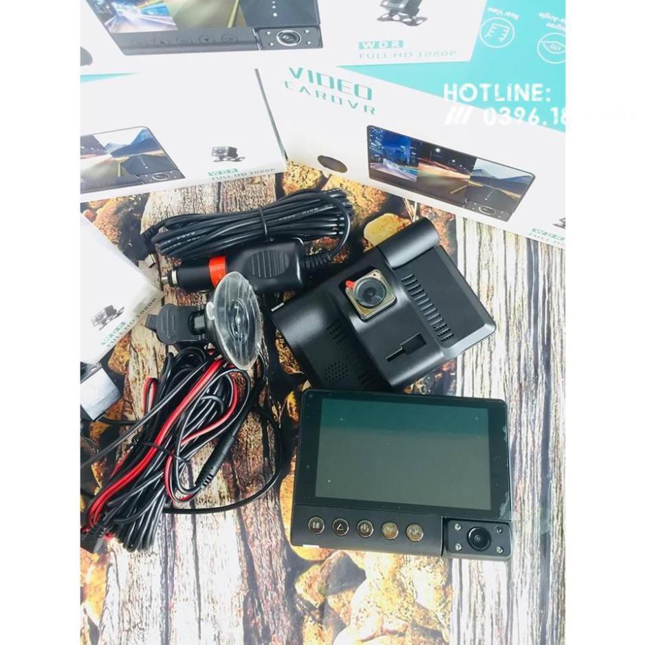 [Giảm giá]  Camera hành trình 3 mắt Full HD kèm camera lùi Ver 2 | BigBuy360 - bigbuy360.vn