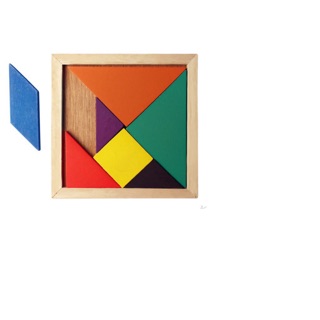 Bộ ghép hình gỗ Tangram 7 miếng - #10k