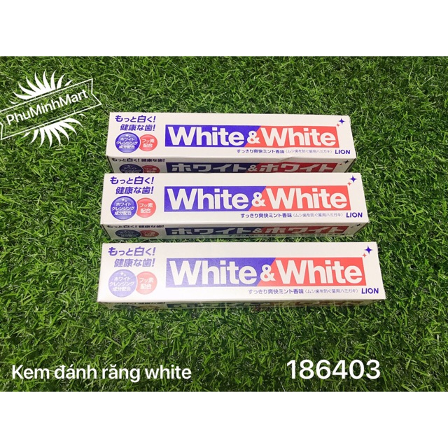 Kem đánh răng làm trắng răng White &amp; white 150g - nhật bản -1186403