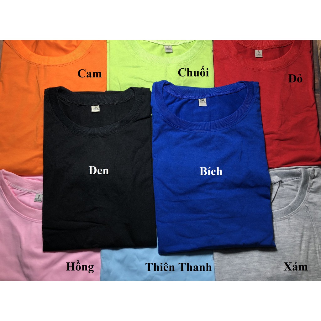 [Có Video] Áo Thun Trơn Giá Rẻ Nhiều Màu Sắc Vải Dày Mịn | BigBuy360 - bigbuy360.vn