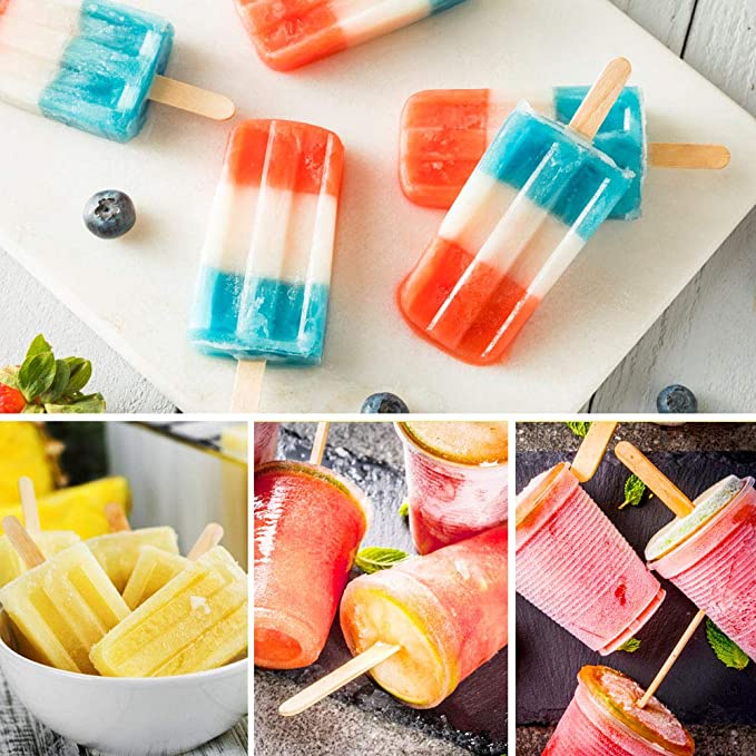 Set 50 que gỗ làm kem thủ công đa năng tiện dụng