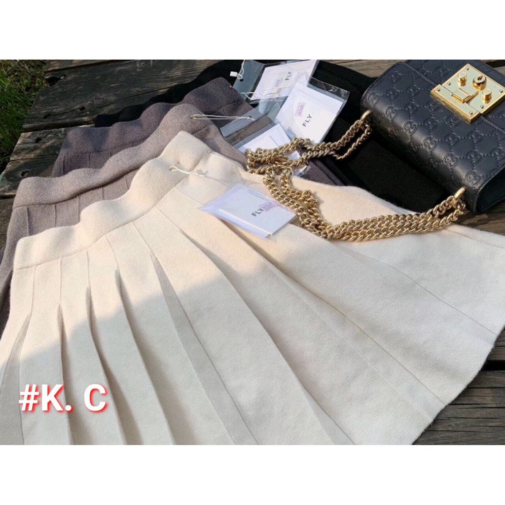 Chân váy len xếp ly QC Neww hot hit | BigBuy360 - bigbuy360.vn