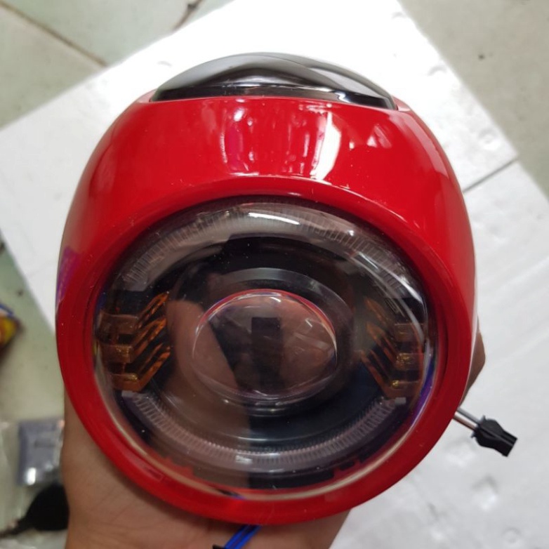 ĐẦU ĐÈN 48V 4 BÌNH XE ĐẠP ĐIỆN LED BÁO TỐC ĐỘ XE ĐIỆN GIA HUY