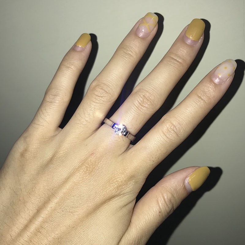 Nhẫn Đính Đá Zircon Phong Cách Âu Mỹ Cho Phái Nữ