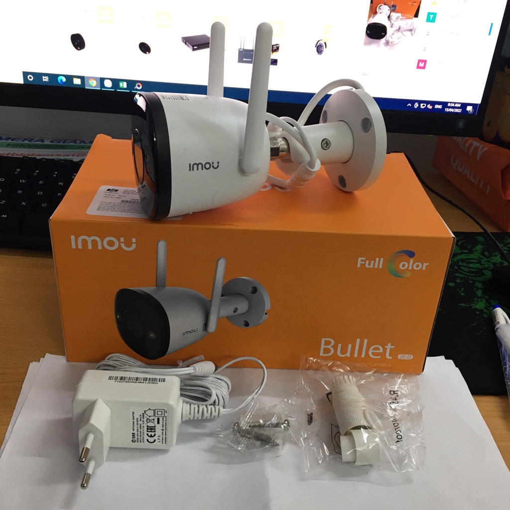 Camera wifi ngoài trời IMOU IPC F22FP có màu ban đêm, 2.0Megapixels, tích hợp micro, bảo hành 24 tháng