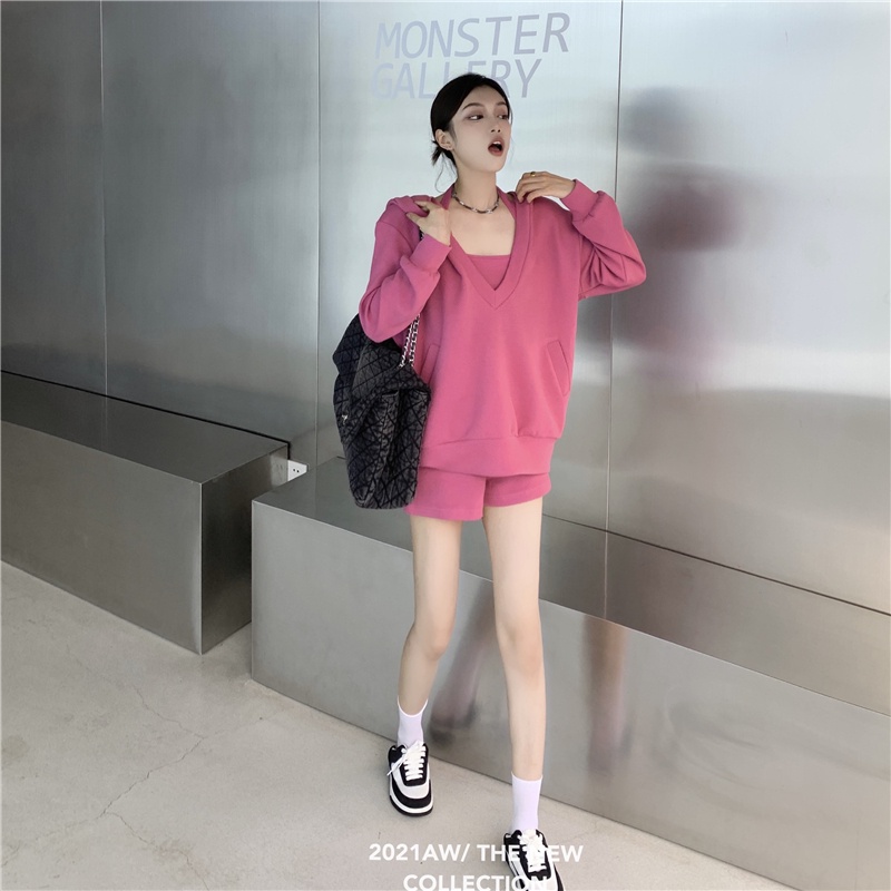 Set đồ thể thao dài tay phong cách Trung Hoa mới cho nữ