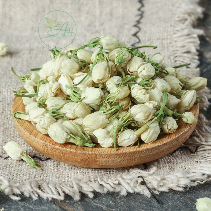 Trà Nụ Nhài (Hoa Lài) 100gr Sấy Khô Nguyên Bông Trắng Đẹp Thượng Hạng