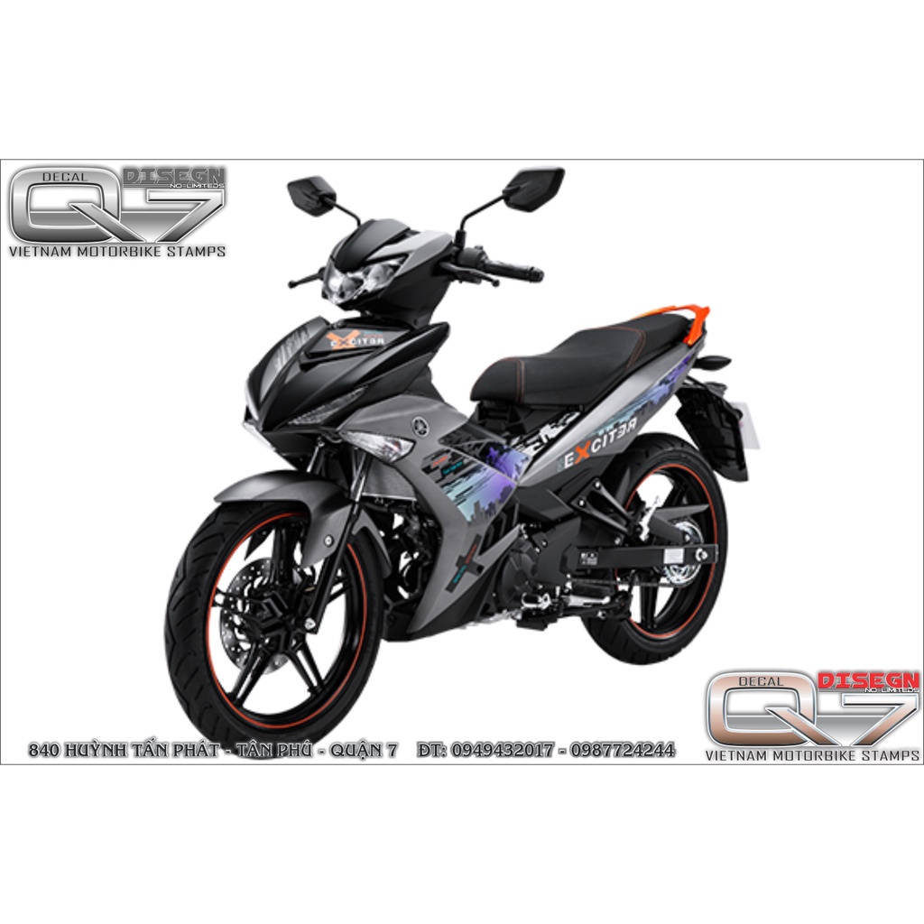 Tem Rời EXCITER 150 ZIN THANH PHÓ XE XÁM