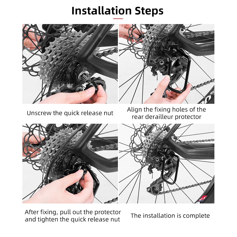 Phụ kiện bảo vệ derailleur Rockbros gắn sau xe đạp leo núi