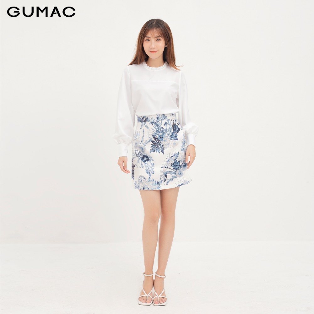 [Mã WAFAST hoàn 20% tối đa 100k xu đơn 250k] Chân váy A họa tiết VA12146 GUMAC