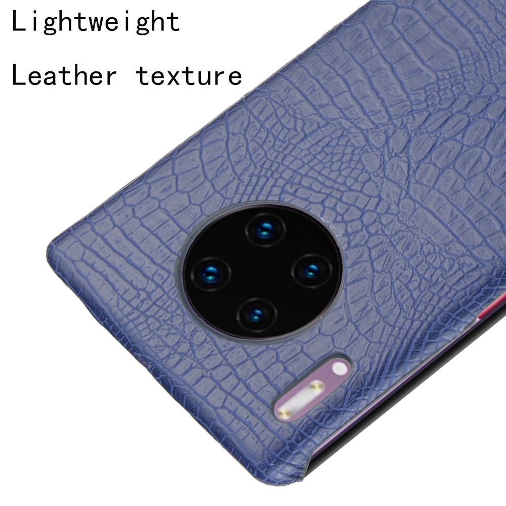 Fashion Crocodile Pattern Leather Hard Phone Case For Huawei Mate 40 30 20 X Pro Lite Plastic Protective Back Cover